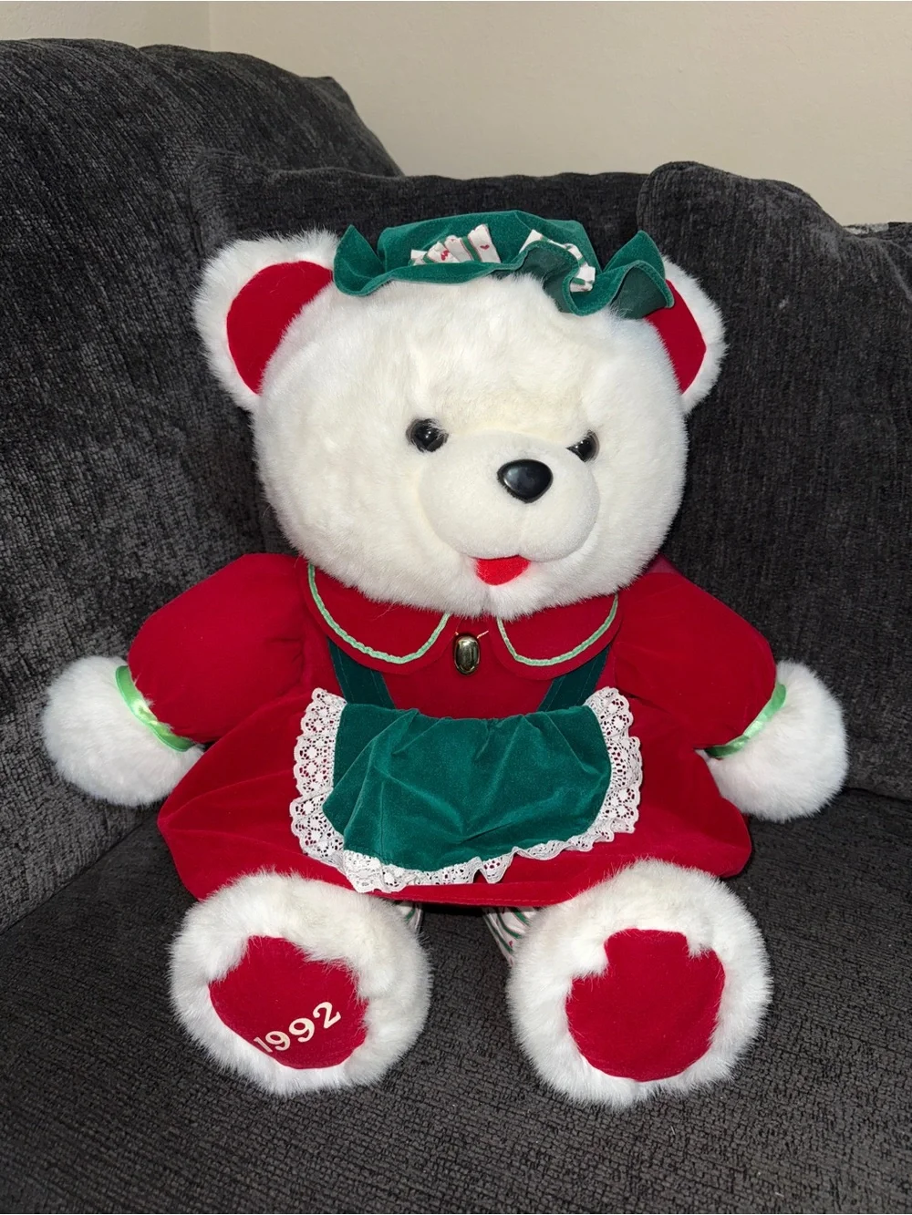 Vintage 1992 Kmart Momma Plush Bear Of The Christmas Bear Family 22